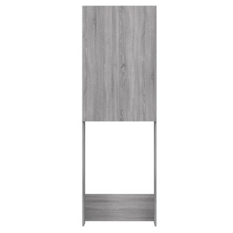 Wasmachinekast 64x25,5x190 cm grijs sonoma eikenkleurig 6