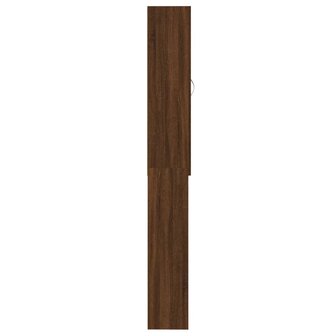 Wasmachinekast 64x25,5x190 cm bruin eikenkleur 8