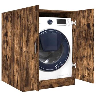 Wasmachinekast 71x71,5x91,5 cm gerookt eikenkleurig 1