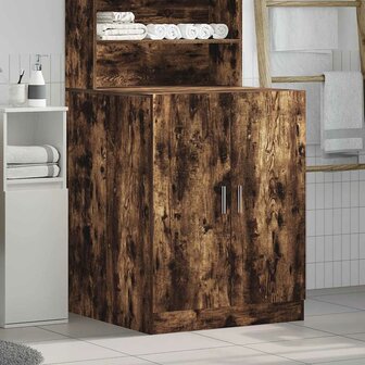 Wasmachinekast 71x71,5x91,5 cm gerookt eikenkleurig 3
