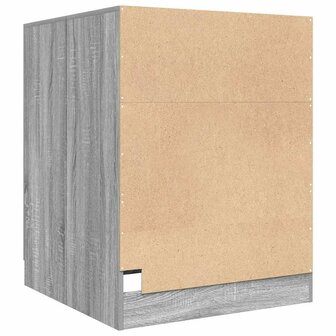 Wasmachinekast 71x71,5x91,5 cm grijs sonoma eikenkleurig 6