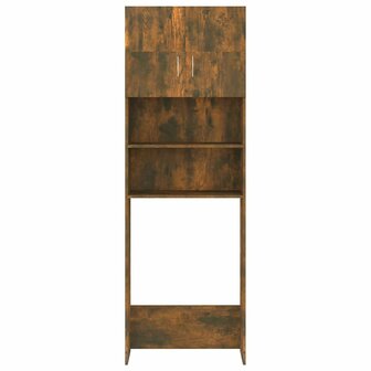 Wasmachinekast 64x25,5x190 cm gerookt eikenkleurig 3