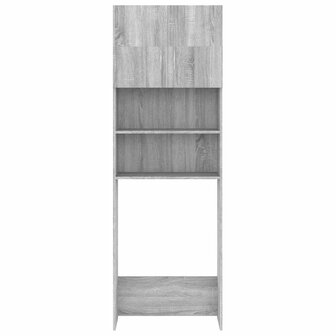 Wasmachinekast 64x25,5x190 cm grijs sonoma eikenkleurig 3