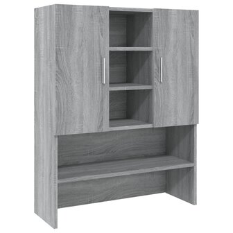 Wasmachinekast 70,5x25,5x90 cm grijs sonoma eikenkleurig 2
