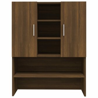Wasmachinekast 70,5x25,5x90 cm bruin eikenkleur 6