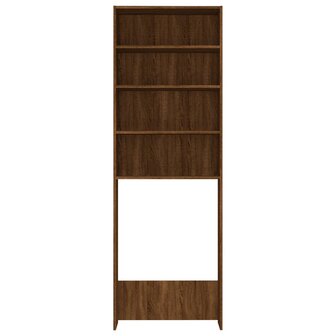 Wasmachinekast 64x24x190 cm bruin eikenkleur 6