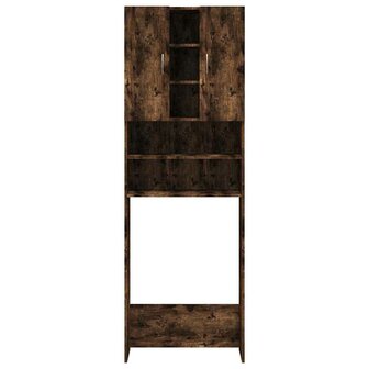 Wasmachinekast 64x25,5x190 cm gerookt eikenkleurig 6