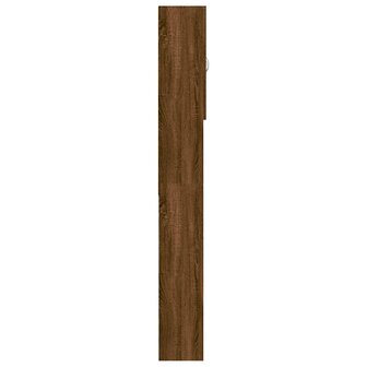 Wasmachinekast 64x25,5x190 cm bruin eikenkleur 8