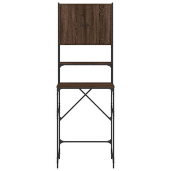 Wasmachinekast 68x48,5x194 cm bruin eikenkleur 8