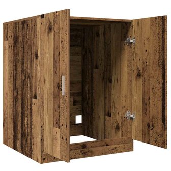 Wasmachinekast 70,5x71,5x91,5 cm oud houtkleurig 7