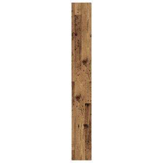 Wasmachinekast 64x24x190 cm oud houtkleurig 7