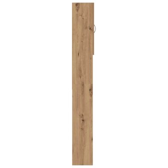 Wasmachinekast 64x25,5x190 cm artisanaal eikenkleur 8
