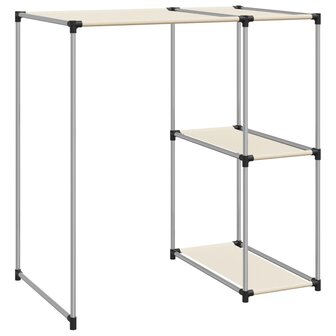 Opbergrek voor boven wasmachine 87x55x90,5cm ijzer cr&egrave;mekleurig 5