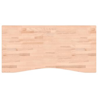 Bureaublad 110x(50-55)x2,5 cm massief beukenhout 2