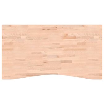 Bureaublad 110x(55-60)x2,5 cm massief beukenhout 2