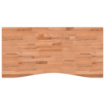 Bureaublad 110x(50-55)x4 cm massief beukenhout 2