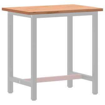 Bureaublad 80x55x2,5 cm massief beukenhout 3