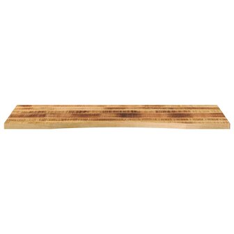 Bureaublad met ronding 120x50x2,5 cm massief ruw mangohout 3