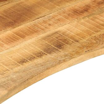 Bureaublad met ronding 80x60x2,5 cm massief ruw mangohout 7