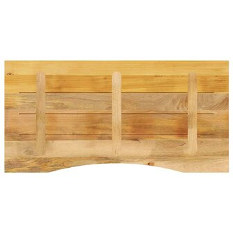 Bureaublad met ronding 110x60x2,5 cm massief ruw mangohout 5