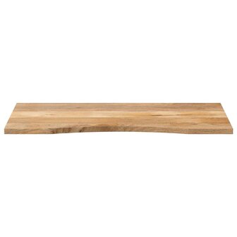 Bureaublad met ronding 110x50x2,5 cm massief ruw mangohout 3