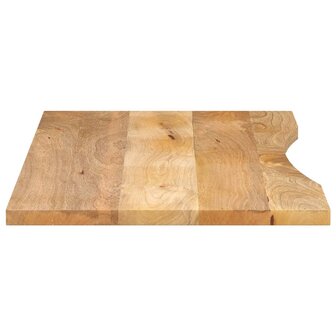 Bureaublad met ronding 110x50x2,5 cm massief ruw mangohout 4