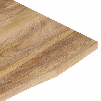 Bureaublad met ronding 110x60x2,5 cm massief ruw mangohout 7