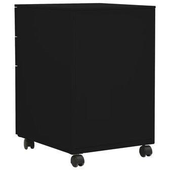 Ladeblok verrijdbaar 39x45x60 cm staal zwart 4