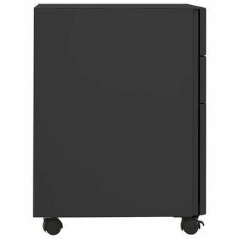 Ladeblok verrijdbaar 30x45x59 cm staal antracietkleurig 3