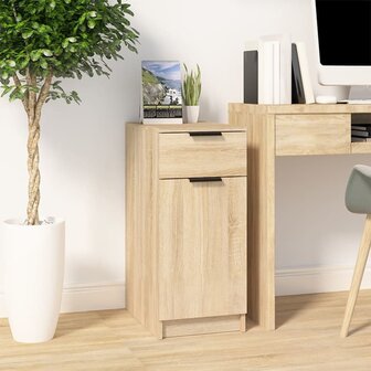 Bureaukast 33,5x50x75 cm bewerkt hout sonoma eikenkleurig 1