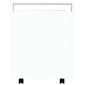Bureaukastje 60x45x60 cm bewerkt hout wit 8