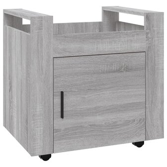 Bureaukastje 60x45x60 cm bewerkt hout grijs sonoma eikenkleurig 2