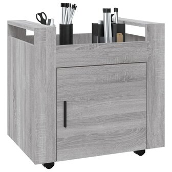 Bureaukastje 60x45x60 cm bewerkt hout grijs sonoma eikenkleurig 4