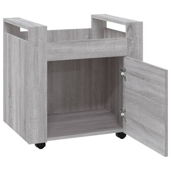 Bureaukastje 60x45x60 cm bewerkt hout grijs sonoma eikenkleurig 7