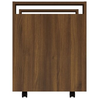 Bureaukastje 60x45x60 cm bewerkt hout bruin eikenkleur 8