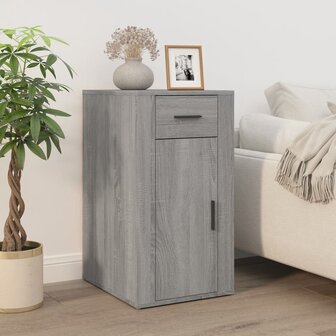 Bureaukastje 40x49x75 cm bewerkt hout grijs sonoma eikenkleurig 1