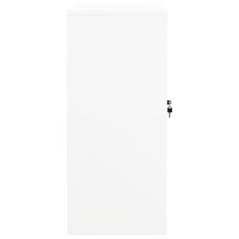 Kantoorkast 90x40x90 cm staal wit 3