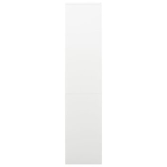 Kantoorkast 90x40x180 cm staal wit 3