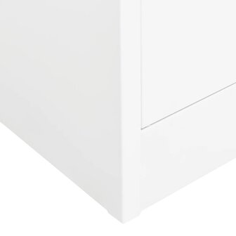 Kantoorkast 90x40x180 cm staal wit 7