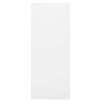 Kantoorkast 90x40x102 cm staal wit 3