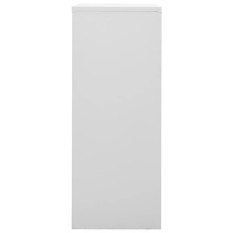 Kantoorkast 90x40x102 cm staal lichtgrijs 3
