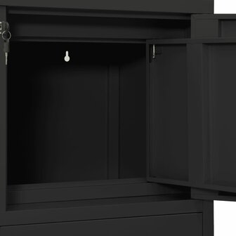 Kantoorkast 90x40x102 cm staal antracietkleurig 7