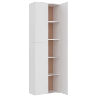 Kantoorkast 60x32x190 cm bewerkt hout wit 5