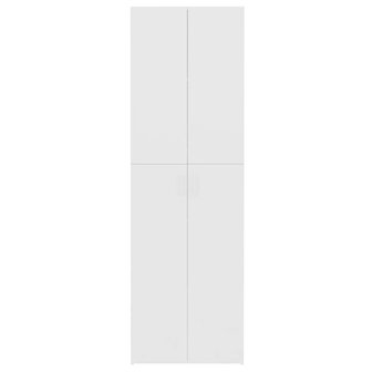 Kantoorkast 60x32x190 cm bewerkt hout wit 6