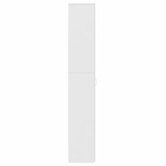 Kantoorkast 60x32x190 cm bewerkt hout wit 7