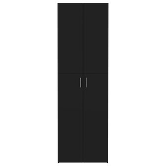 Kantoorkast 60x32x190 cm bewerkt hout zwart 6