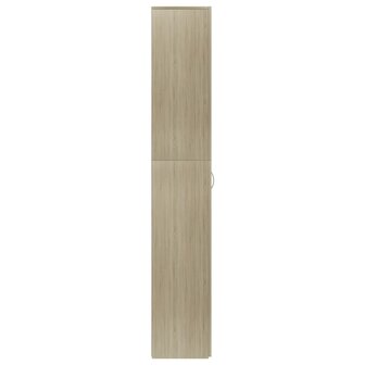 Kantoorkast 60x32x190 cm bewerkt hout sonoma eikenkleurig 6