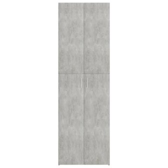 Kantoorkast 60x32x190 cm bewerkt hout betongrijs 6