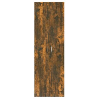 Kantoorkast 60x32x190 cm bewerkt hout gerookt eikenkleurig 3
