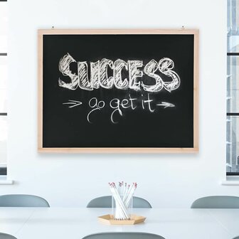 Krijtbord voor aan de wand 60x80 cm cederhout 1